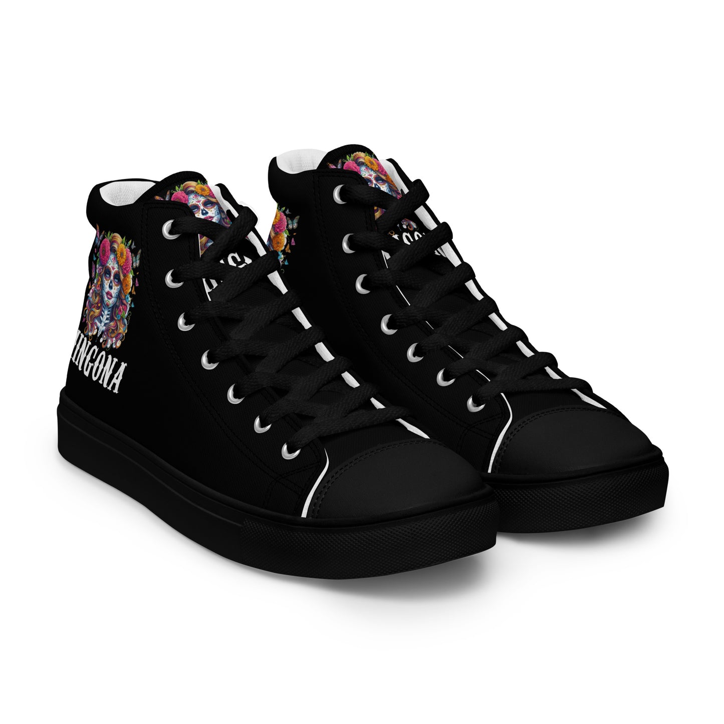 Chingona Catrina Women’s high top canvas shoes