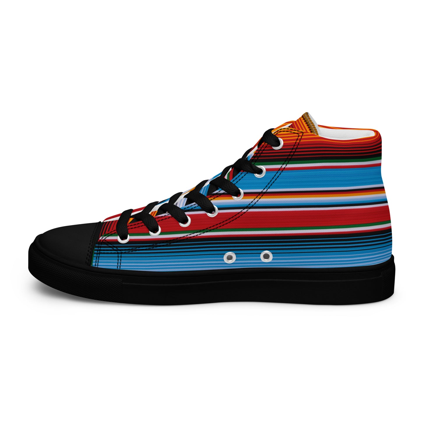 Azul Serape Women’s high top canvas shoes