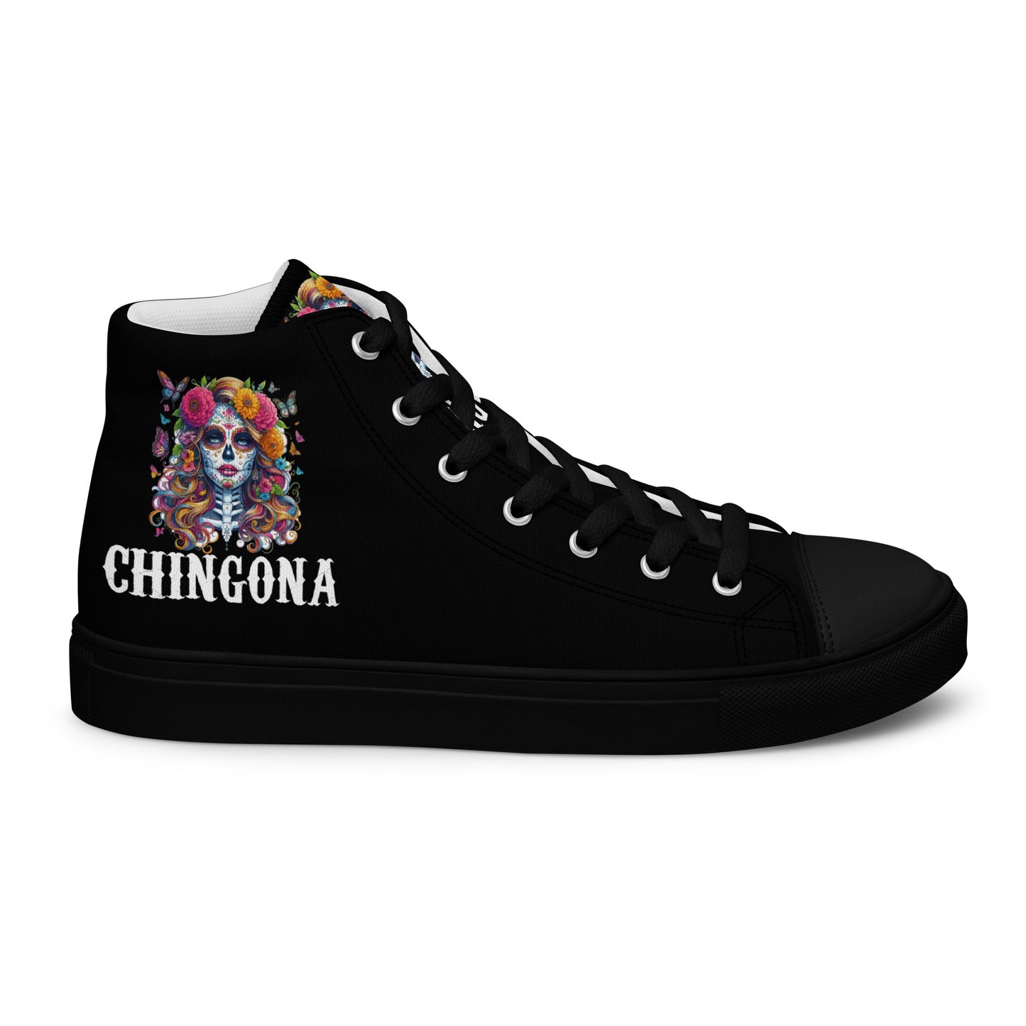 Chingona Catrina Women’s high top canvas shoes