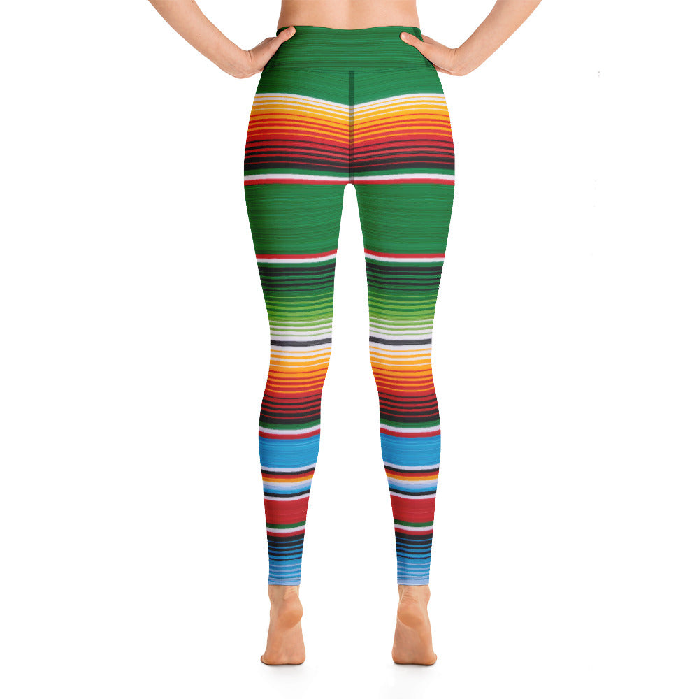 Mexican Serape Green Leggings