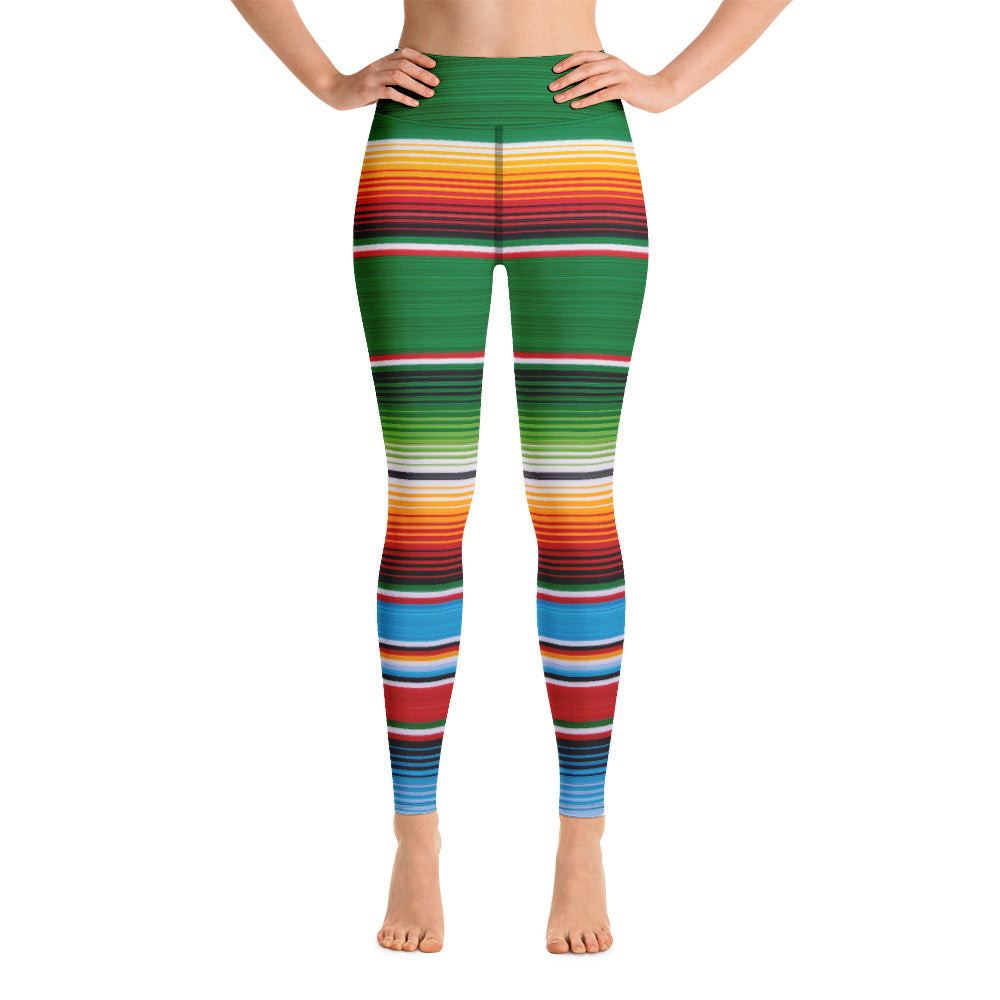 Mexican Serape Green Leggings