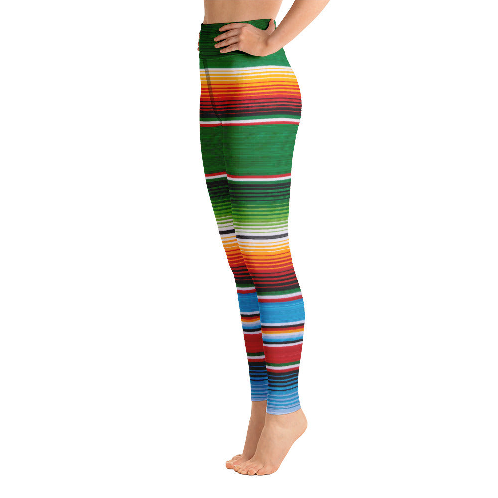 Mexican Serape Green Leggings