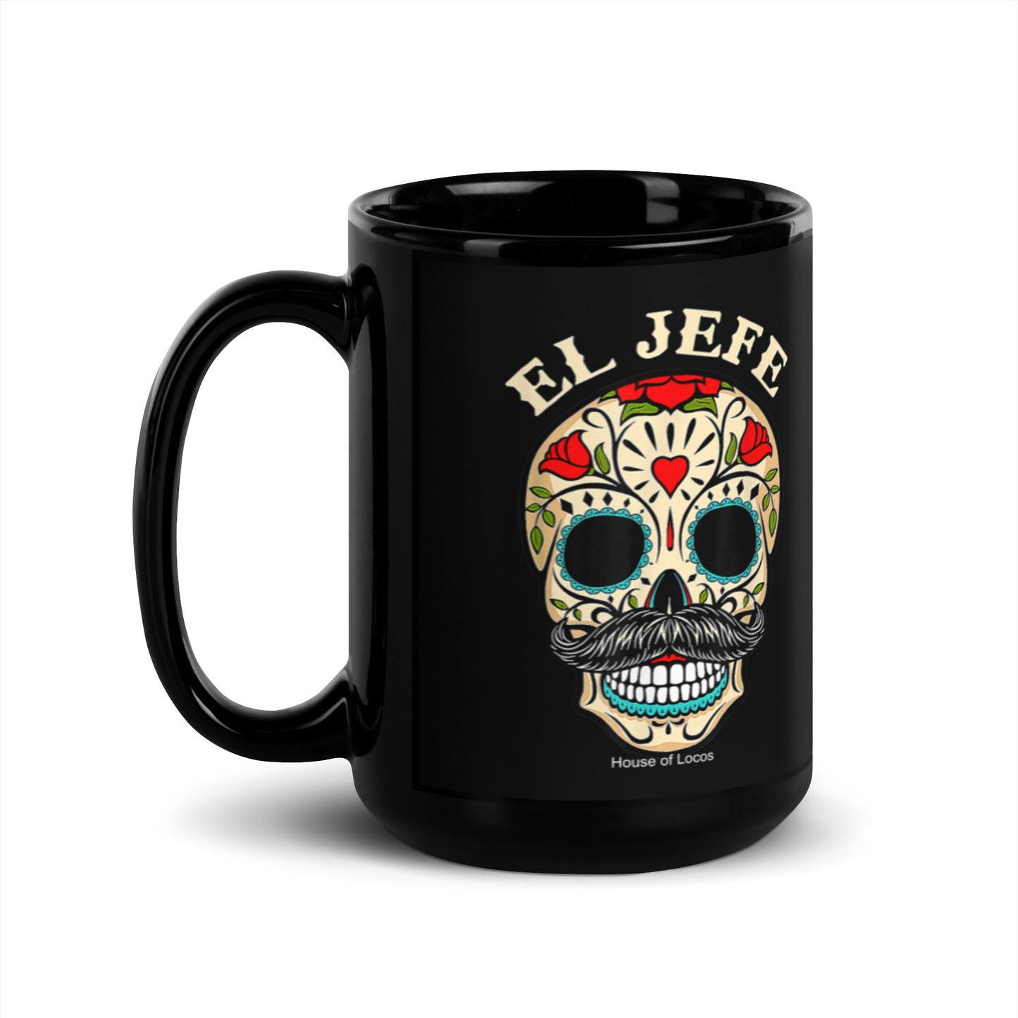 El Jefe Black Glossy Mug