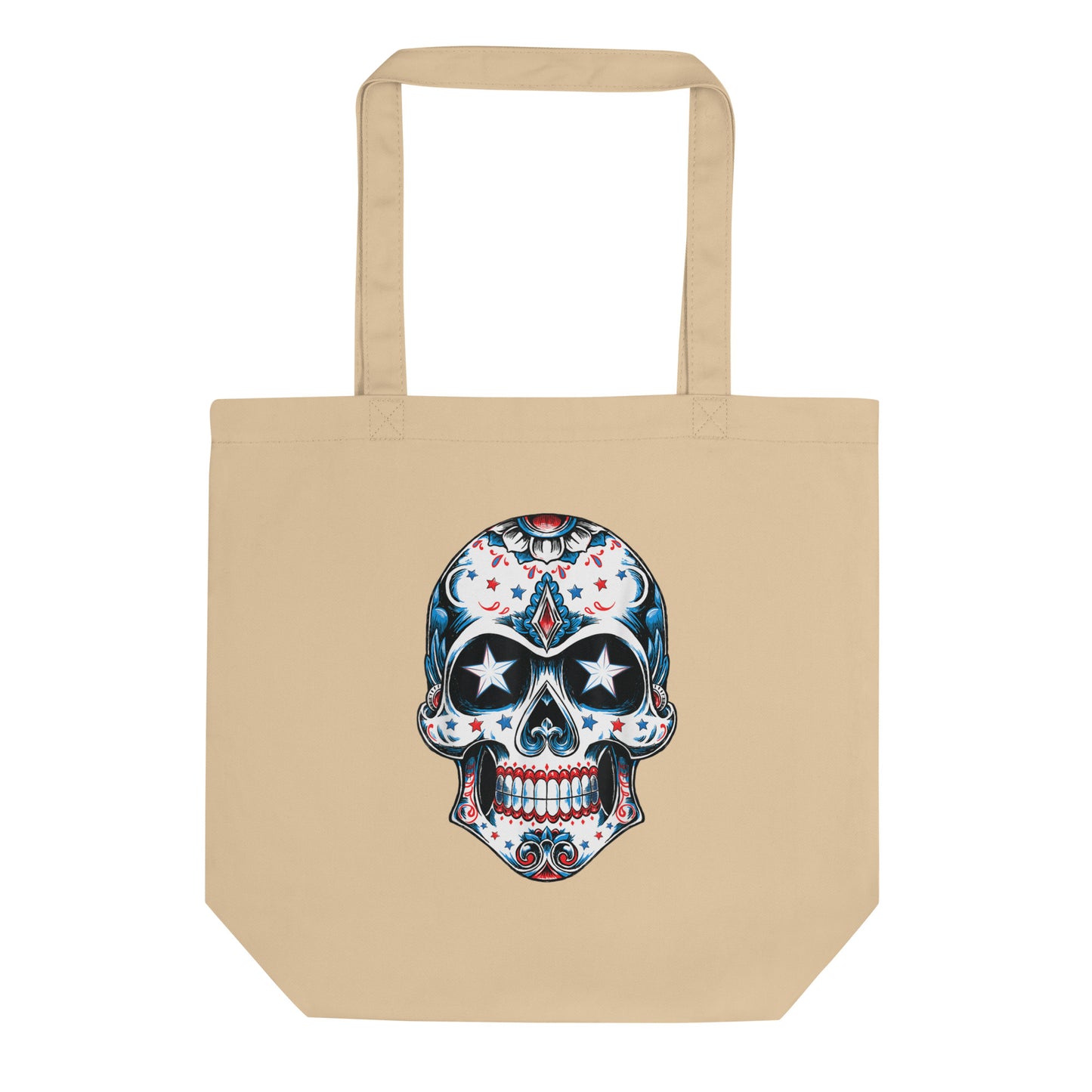 Mexicano Sugar Skull Organic Tote Bag