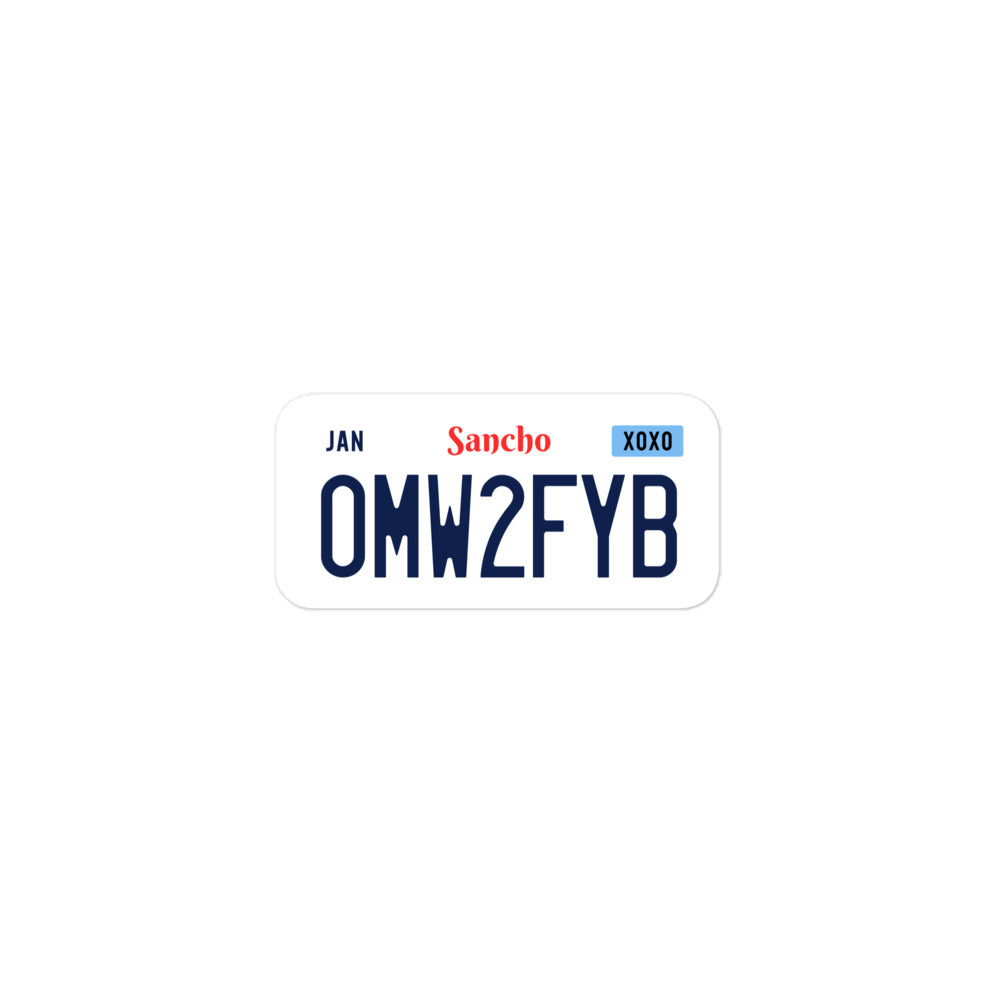 OMW2FYB Sancho Land Bubble-free stickers