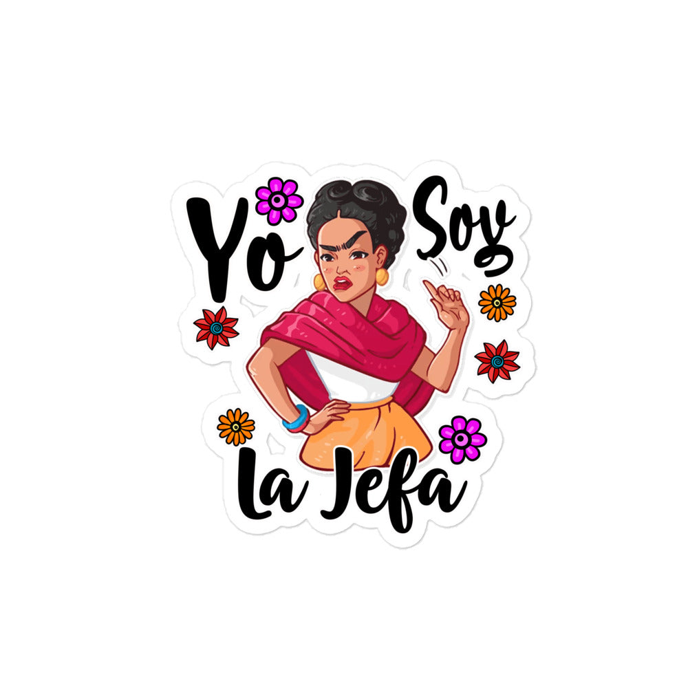 Yo Soy La Jefa Bubble-free sticker