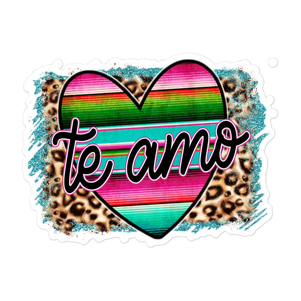 Te Amo Bubble-free Sticker