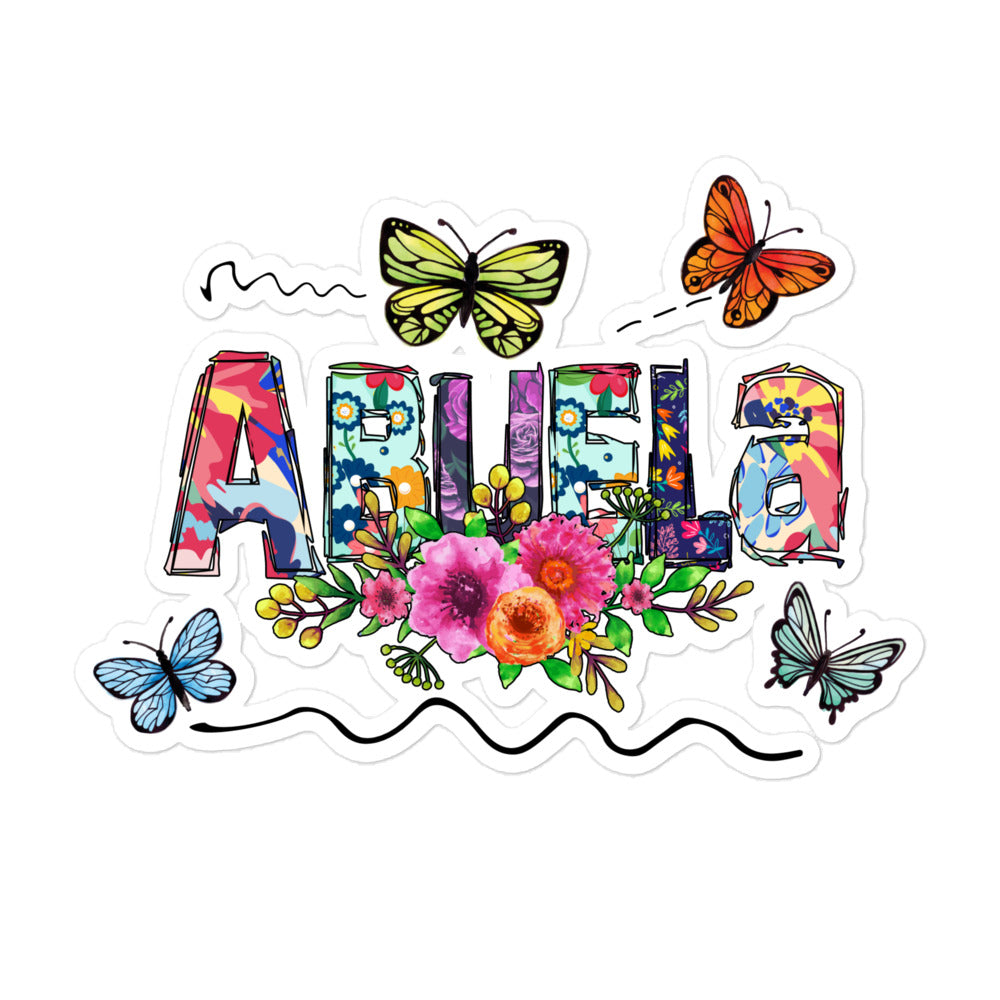 Abuela Butterflies Sticker