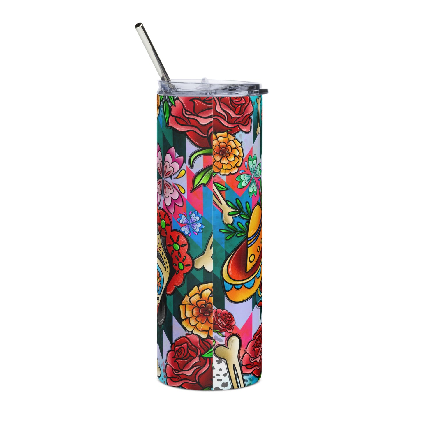 Sugar Skull Familia Stainless steel tumbler