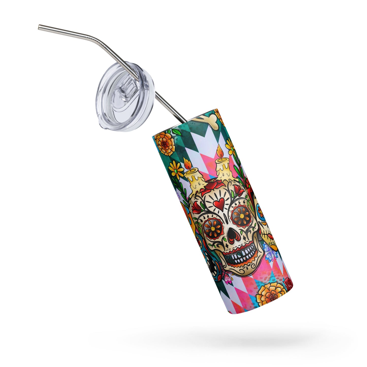 Sugar Skull Familia Stainless steel tumbler