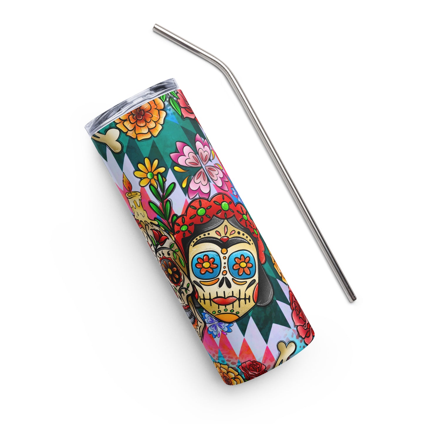 Sugar Skull Familia Stainless steel tumbler