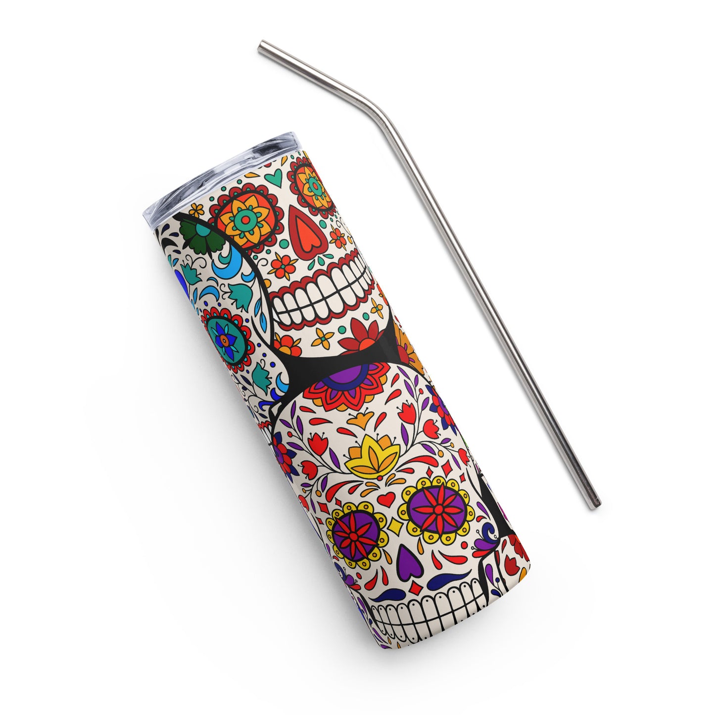 Mexican Sugarskull Stainless steel tumbler