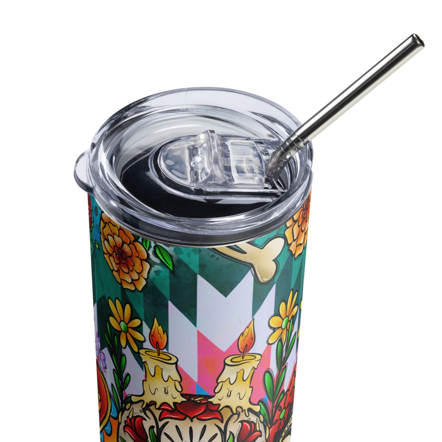 Sugar Skull Familia Stainless steel tumbler