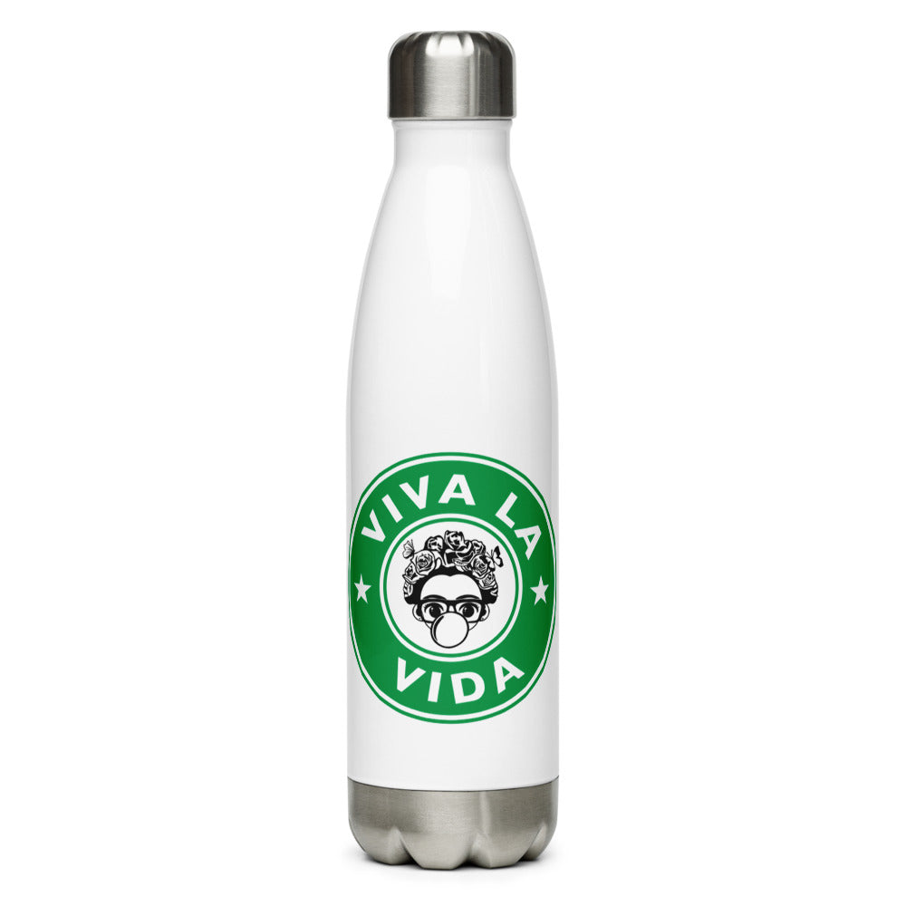 Viva La Vida Frida Kahlo Stainless Steel Water Bottle