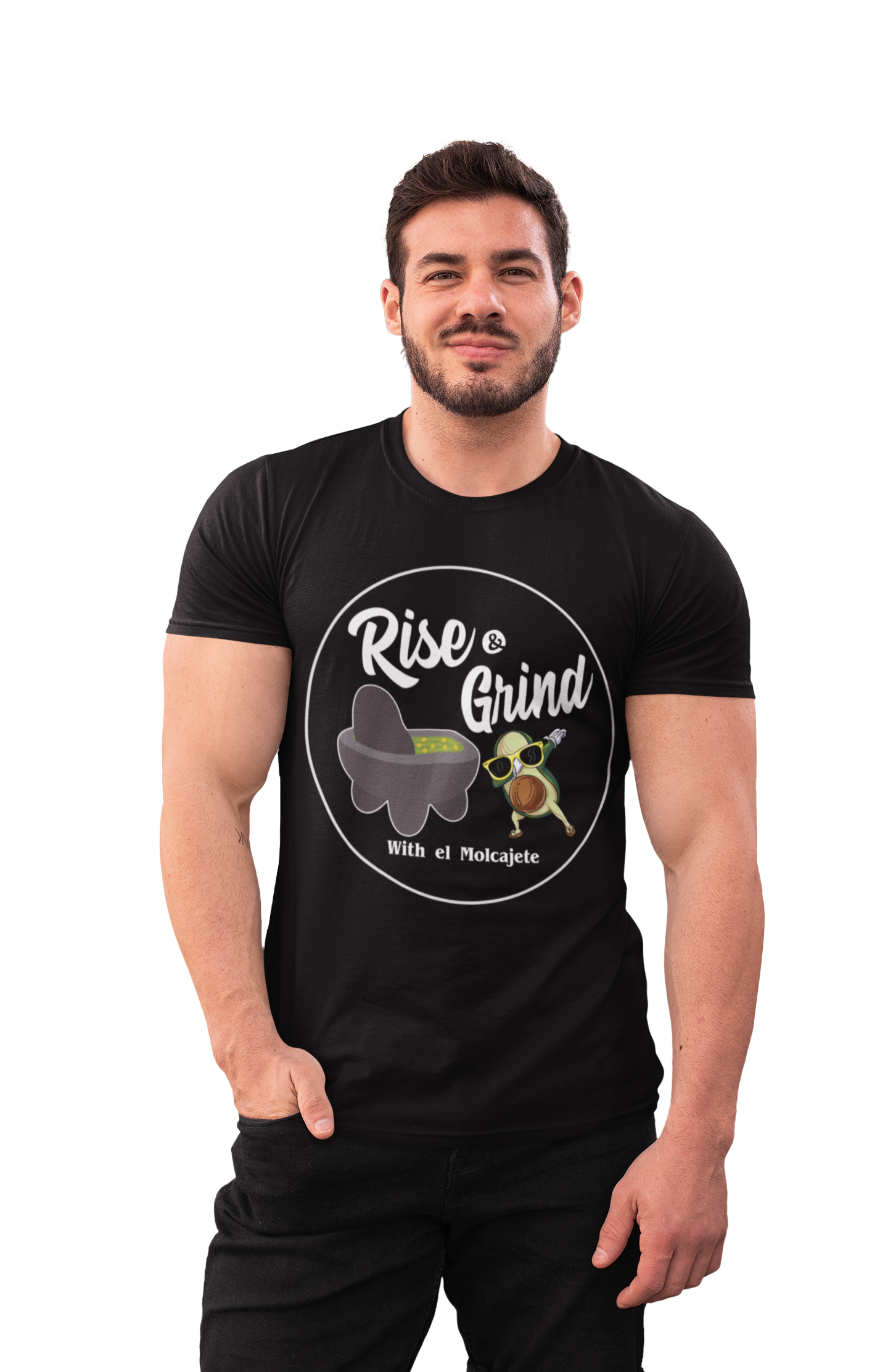 Rise & Grind with El Molcajete T-Shirt