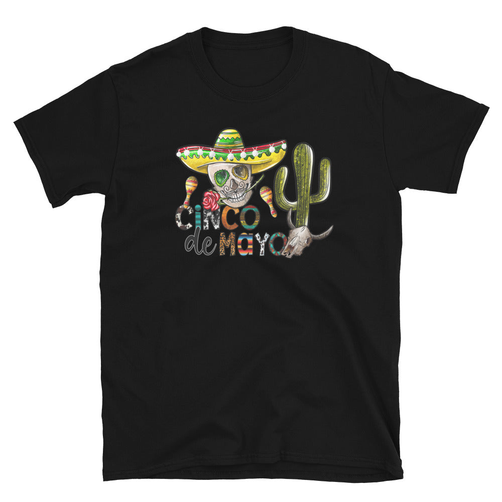 Cinco De Mayo Sugar Skull Unisex T-Shirt