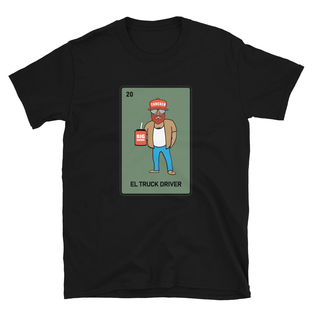 El Trucker Mexican Loteria T-Shirt