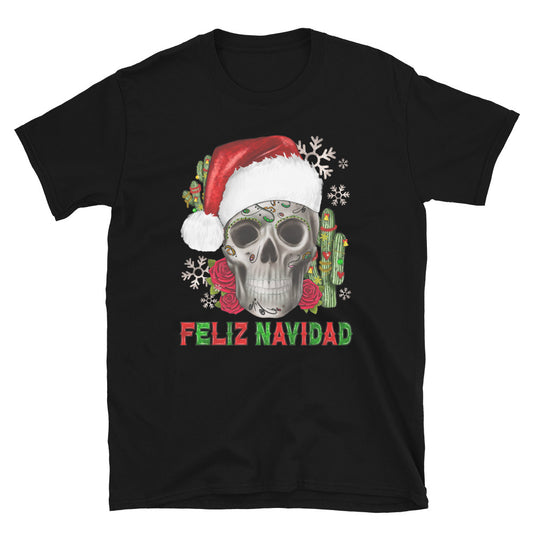 Sugar Skull Feliz Navidad T-Shirt