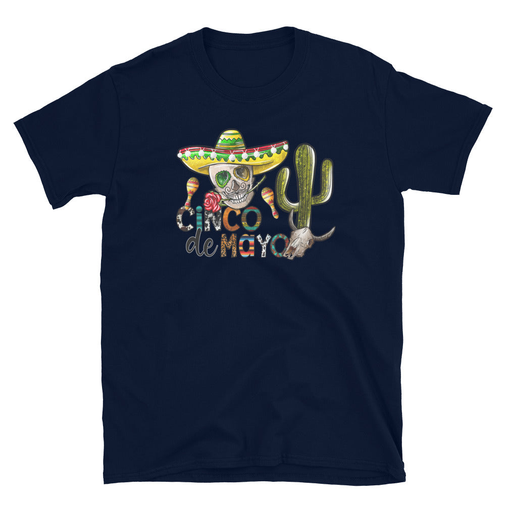 Cinco De Mayo Sugar Skull Unisex T-Shirt