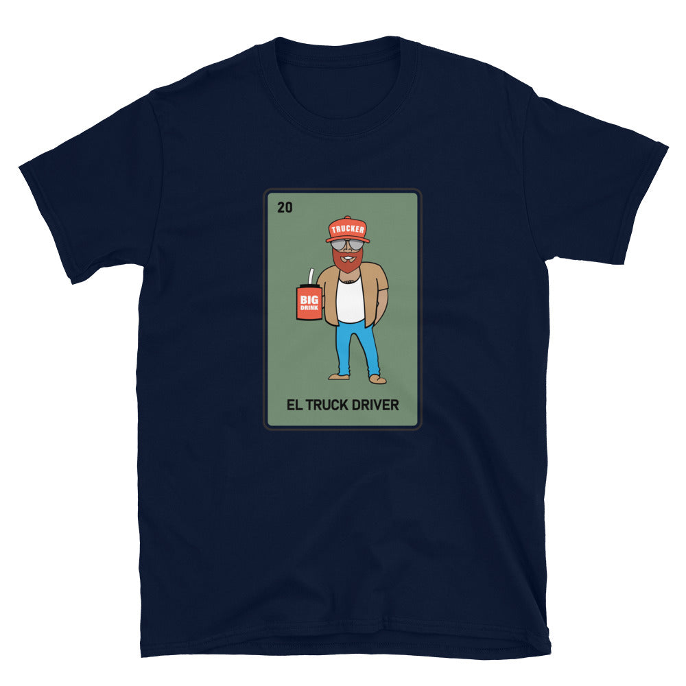 El Trucker Mexican Loteria T-Shirt