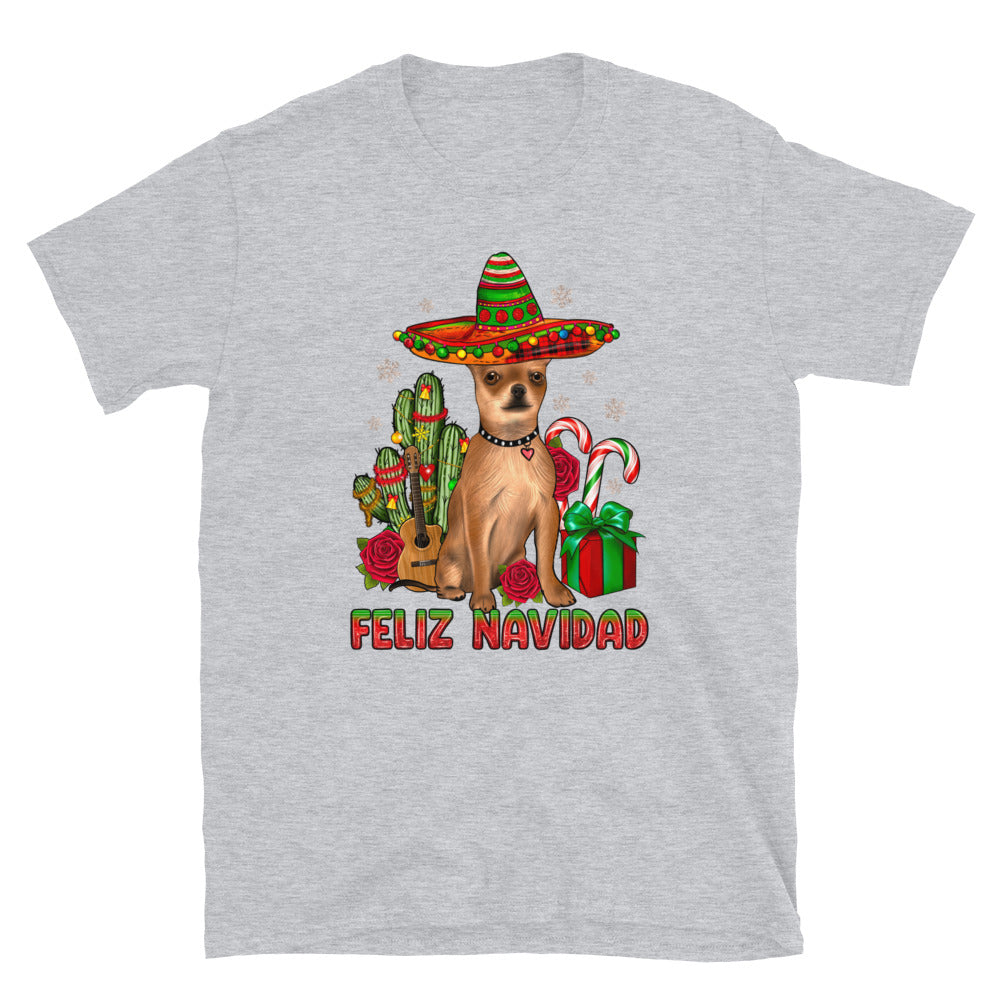 Chihuahua Feliz Navidad Ugly Christmas T-Shirt