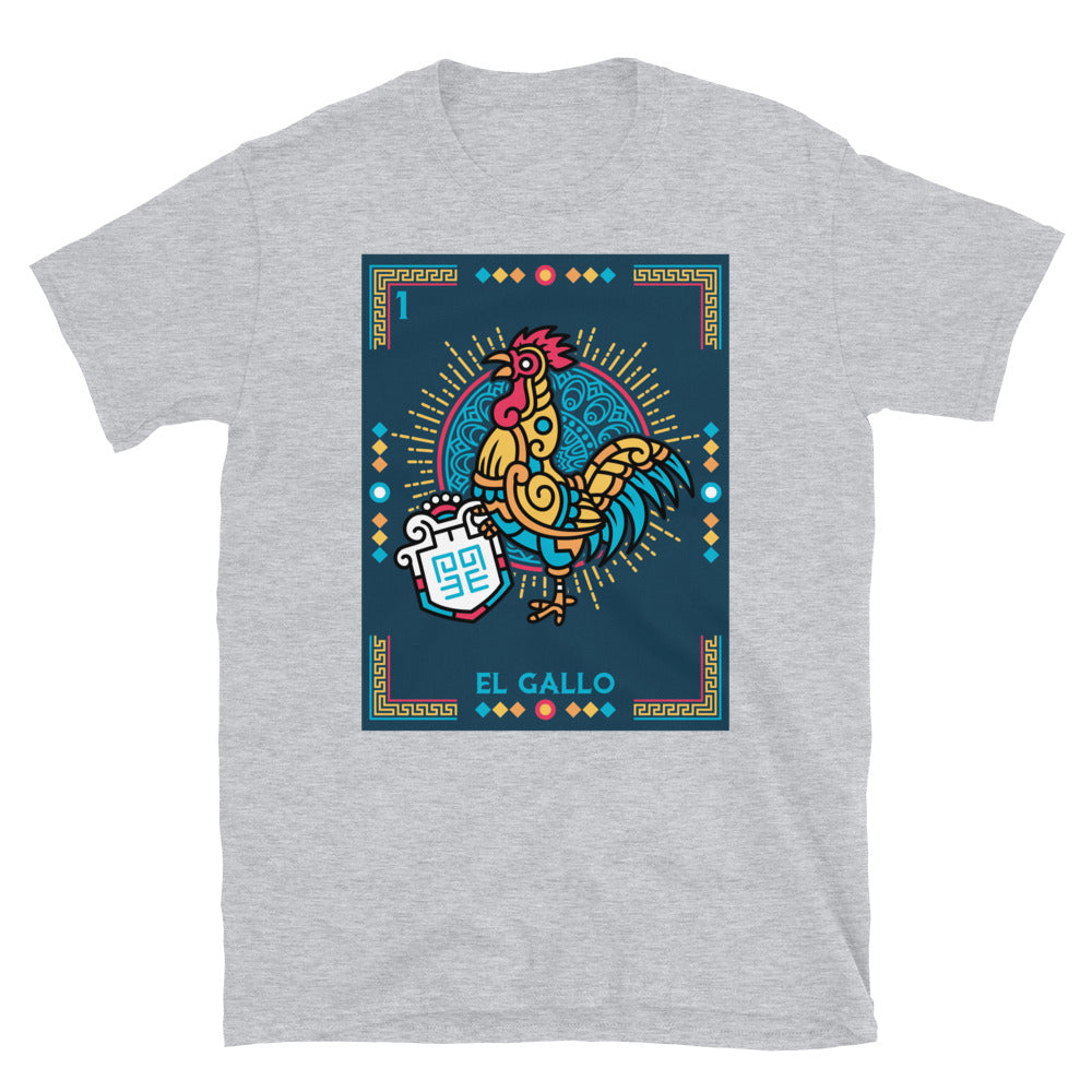 el gallo Mexican loteria t shirt.