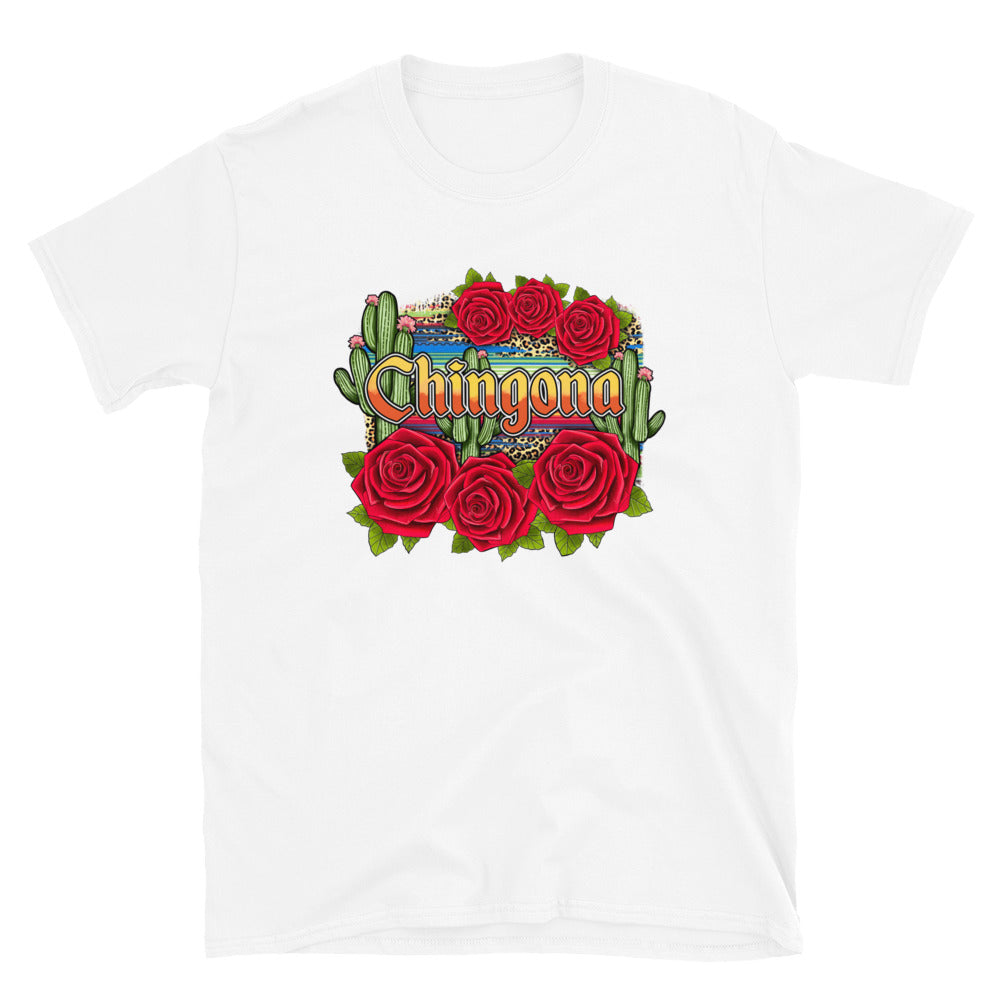 Chingona Red Roses Unisex T-Shirt