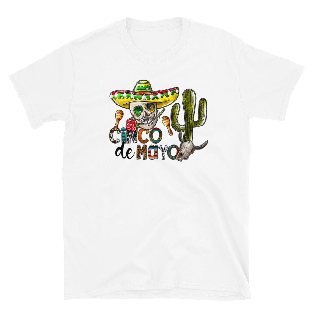 Cinco De Mayo Sugar Skull Unisex T-Shirt