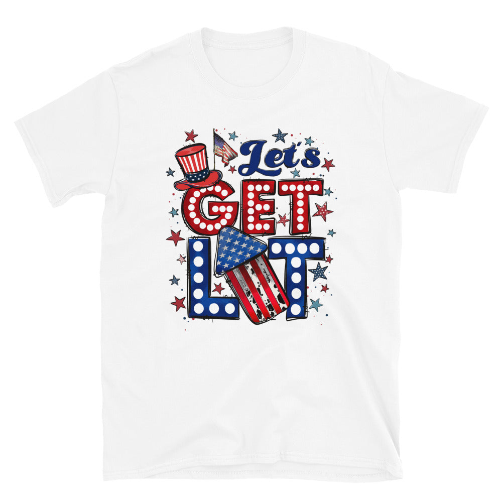 Let's Get Lit 4th of July T-Shirt