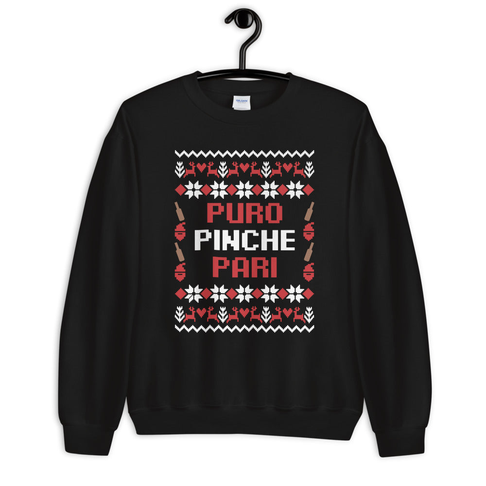 Puro Pinche Pari Ugly Christmas Sweatshirt