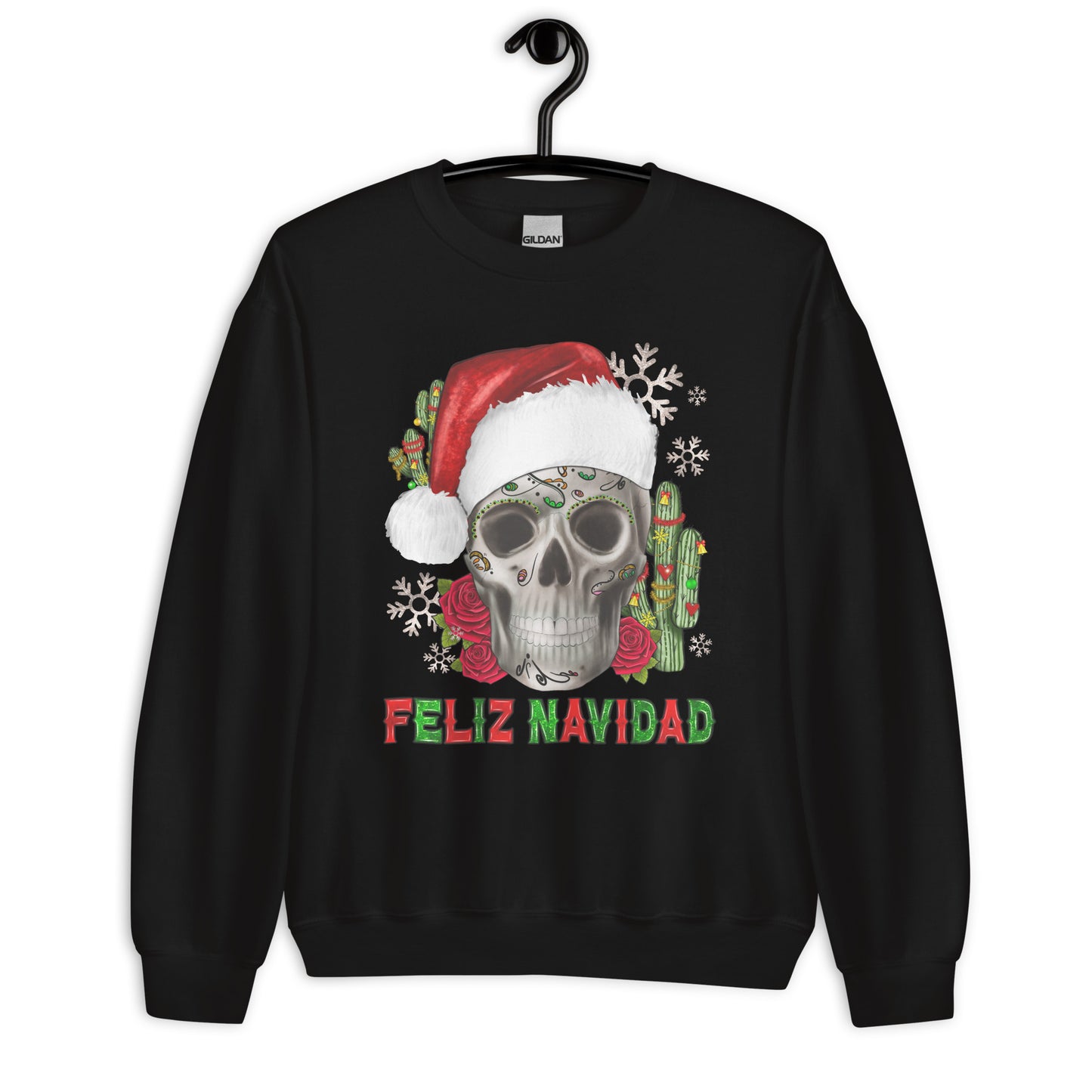 Sugar Skull Feliz Navidad Sweatshirt