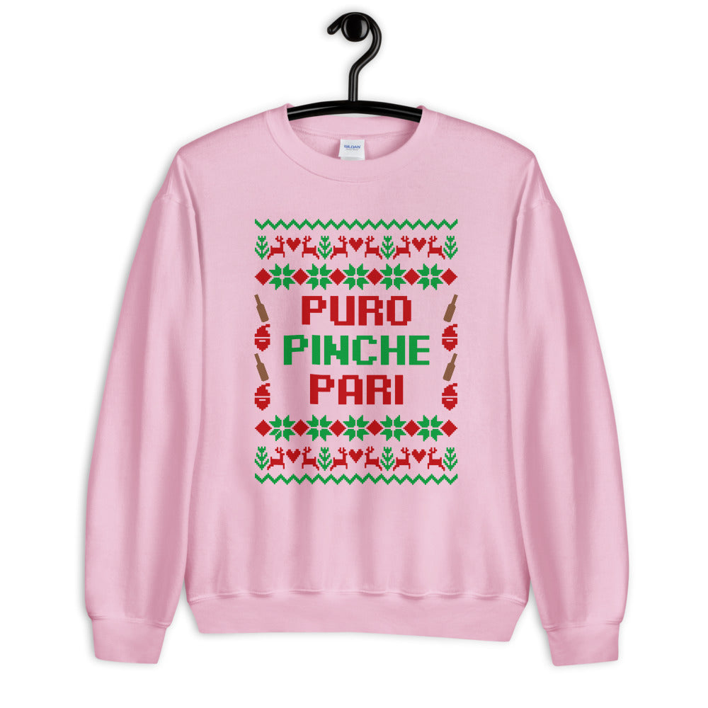 Puro Pinche Pari Ugly Christmas Sweatshirt