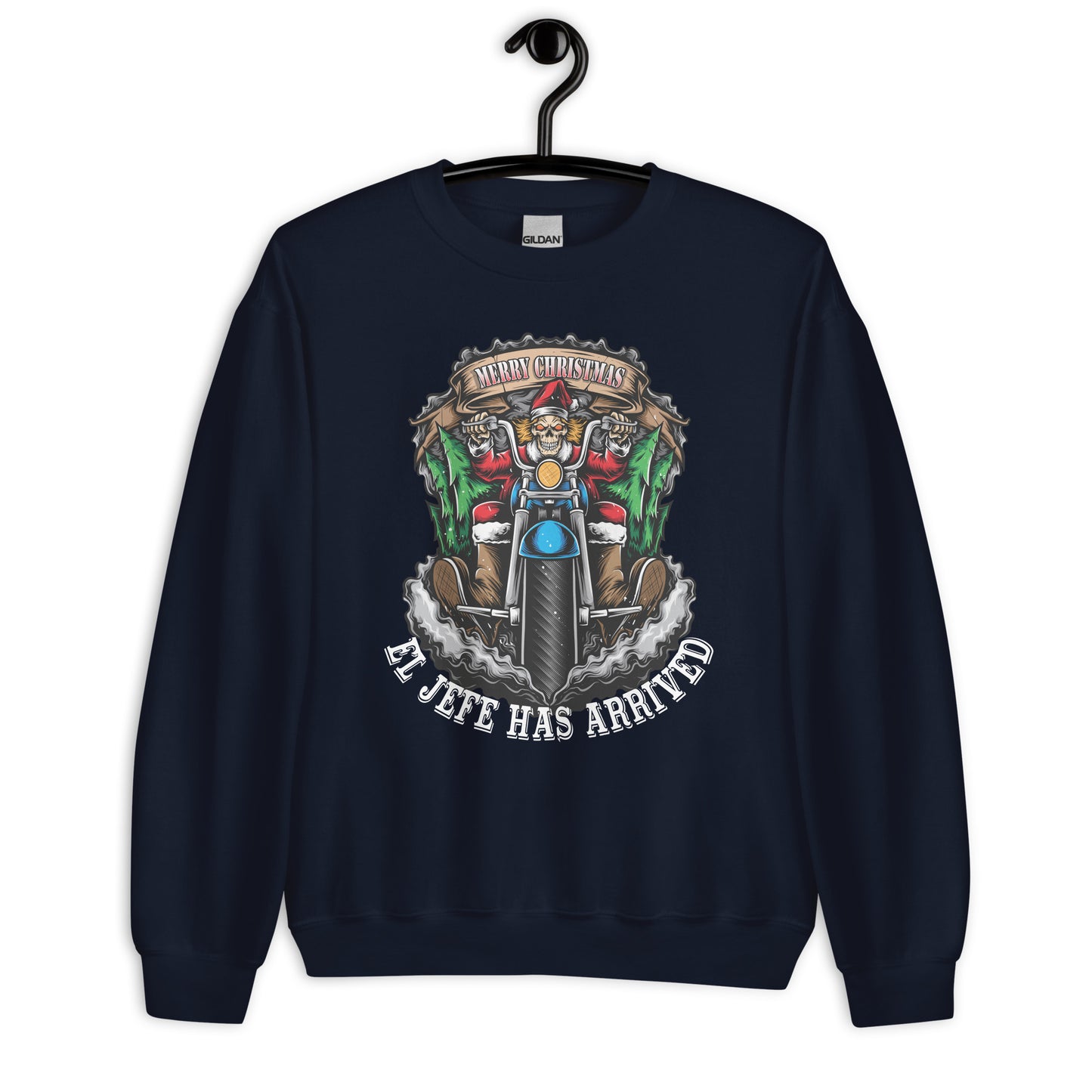 El Jefe Has Arrived Ugly Navidad Sweatshirt