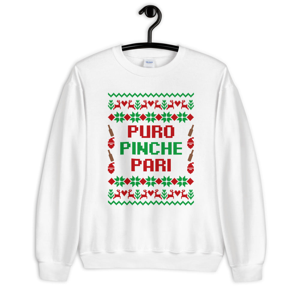 Puro Pinche Pari Ugly Christmas Sweatshirt