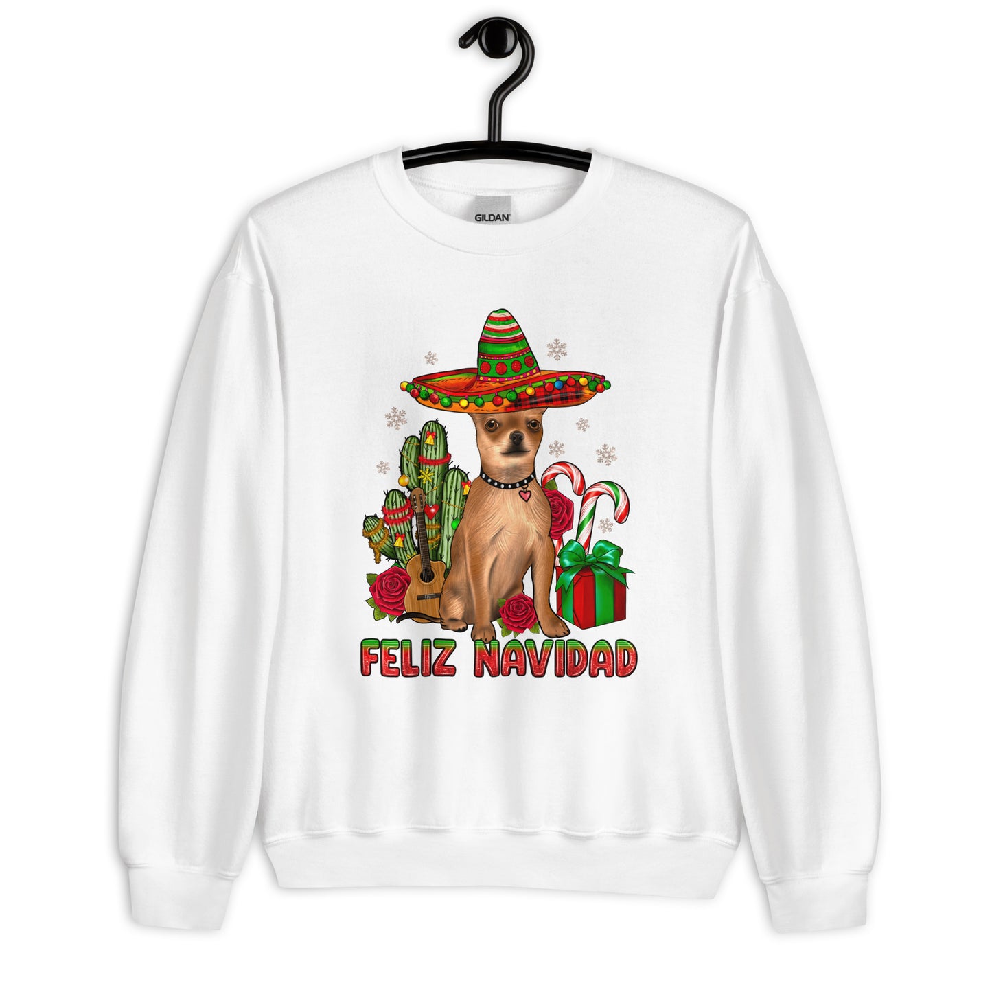 Chihuahua Feliz Navidad Ugly Christmas Sweatshirt