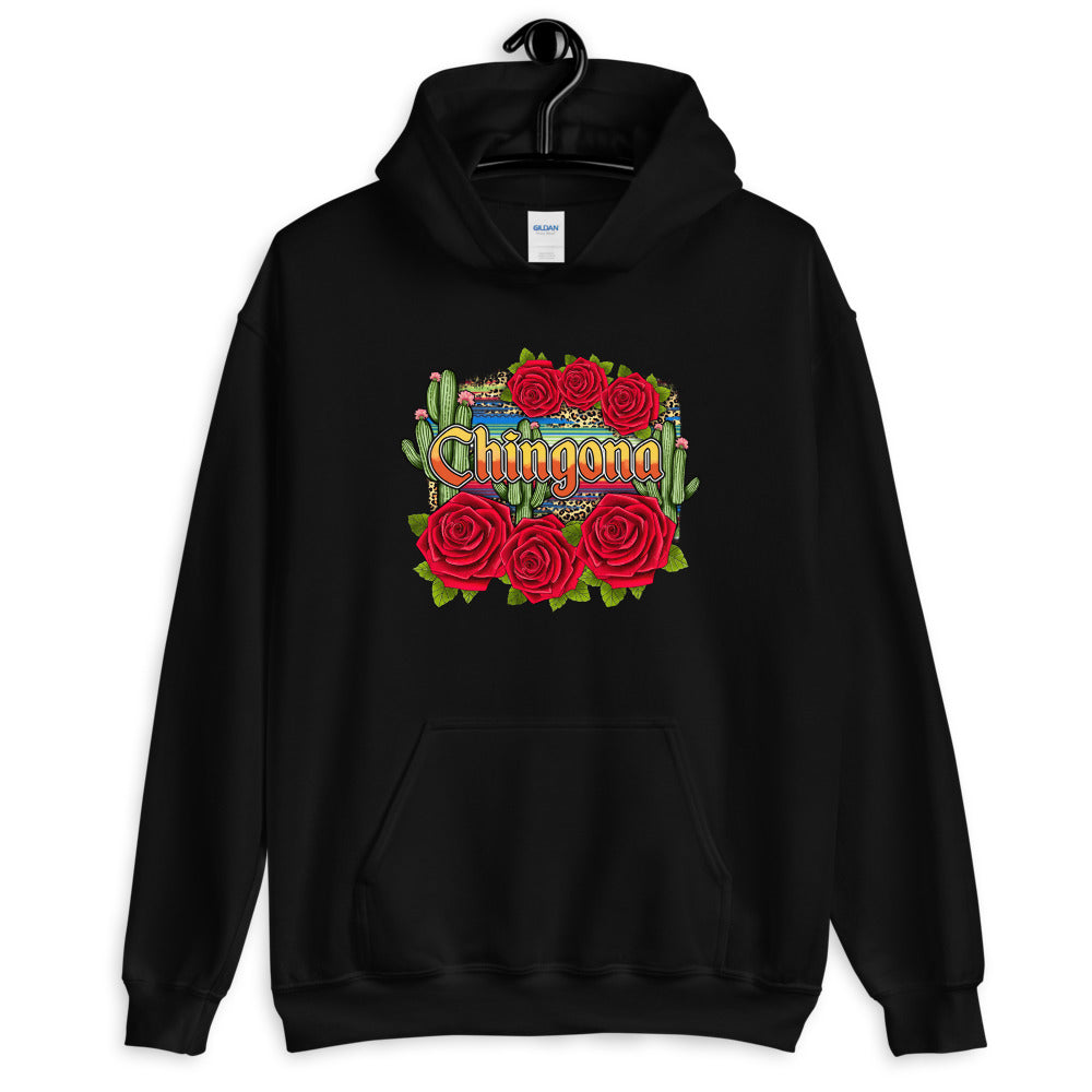 Chingona Red Roses Unisex Hoodie