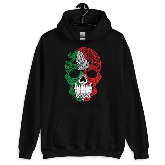 Calavera Mexicana con Aguila Hoodie