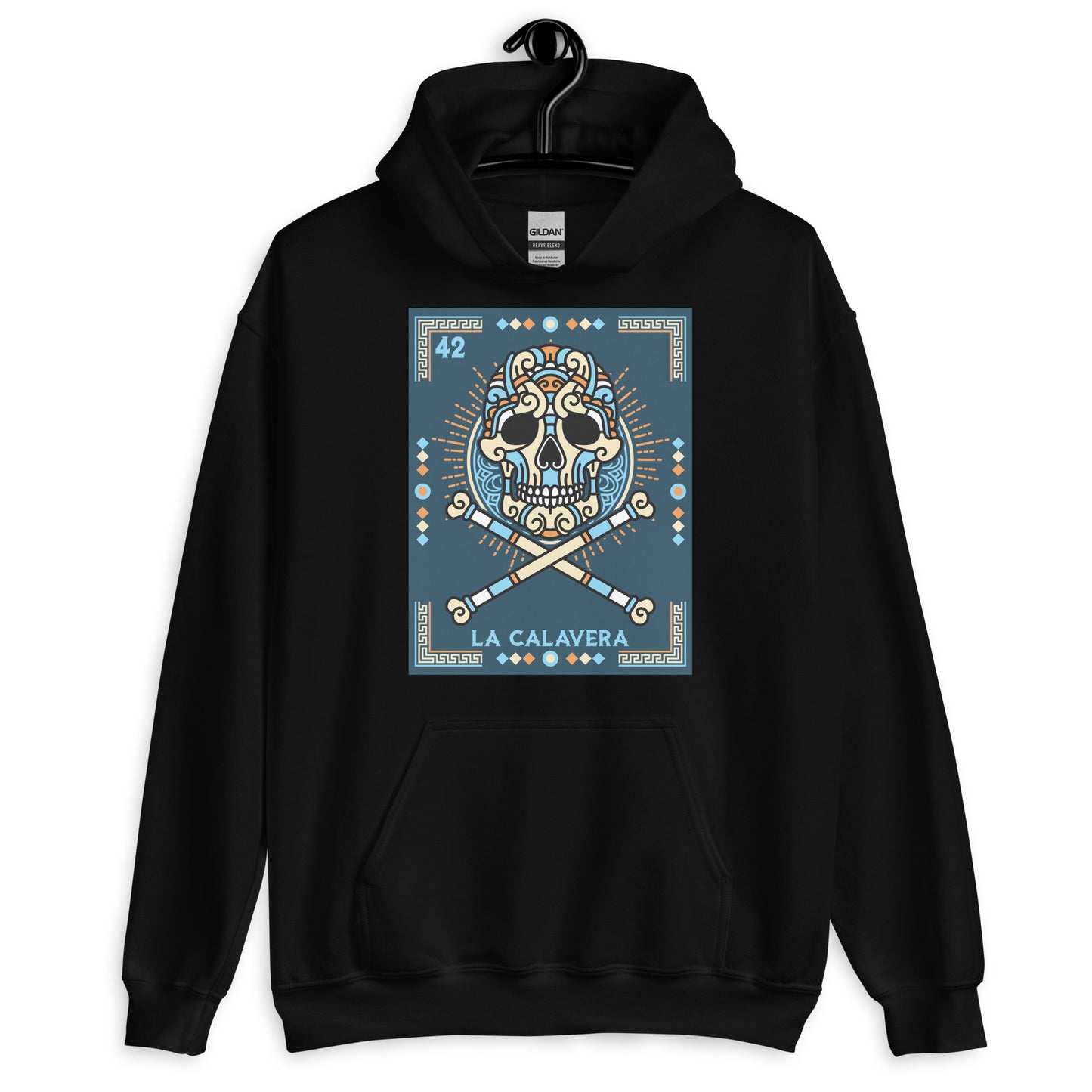 La Calavera Mexican Loteria Hoodie