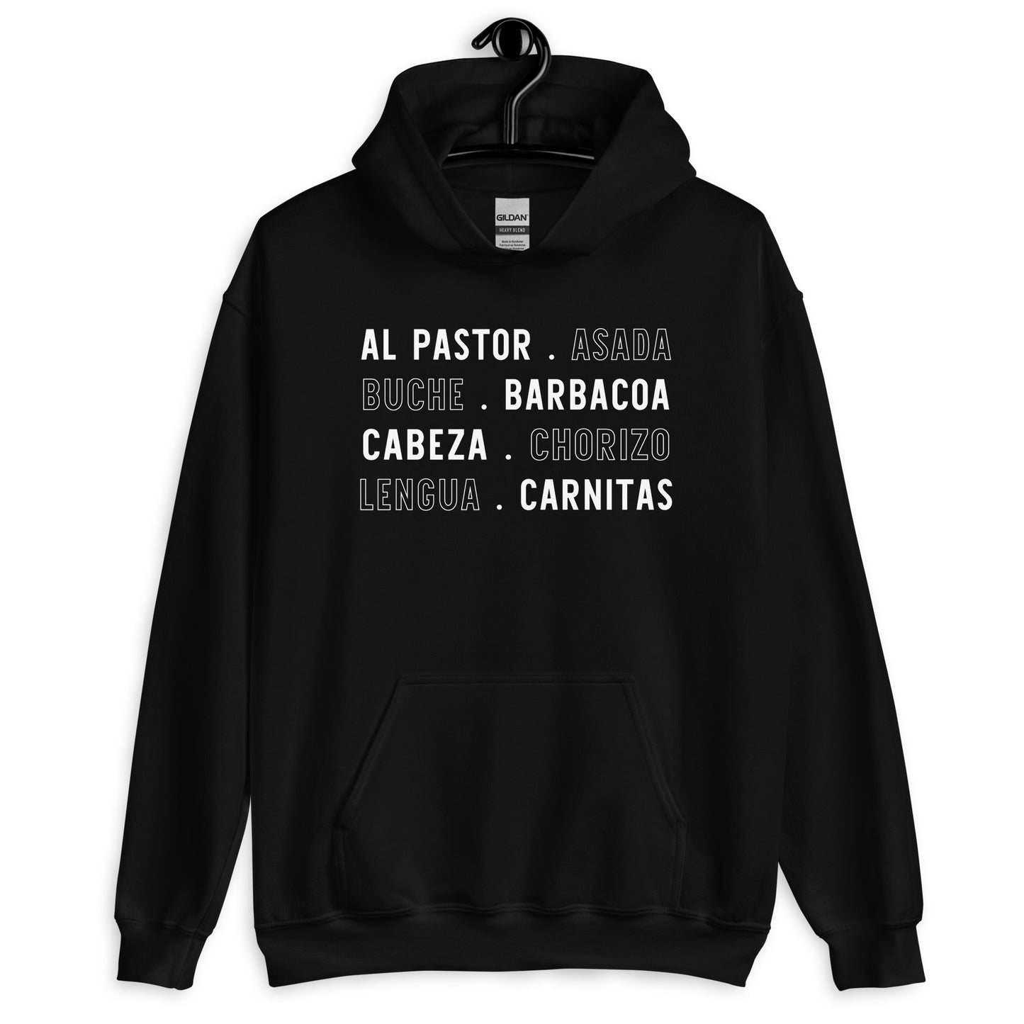 Taco Menu Hoodie