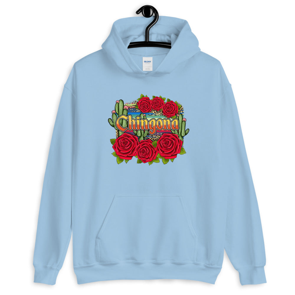 Chingona Red Roses Unisex Hoodie