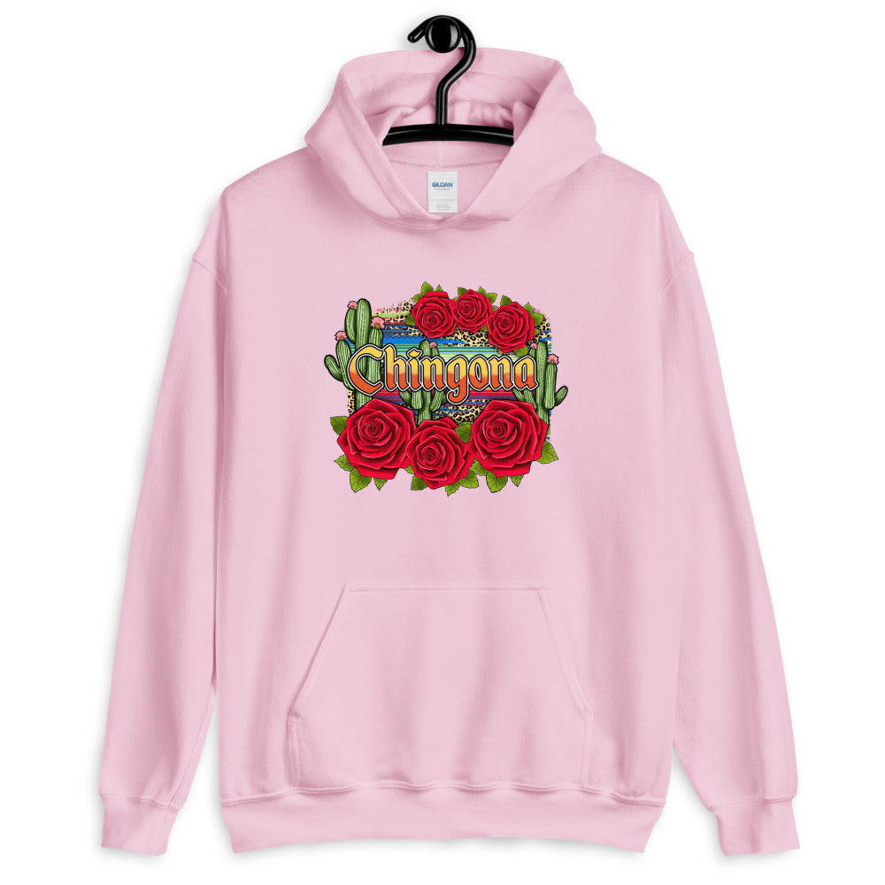 Chingona Red Roses Unisex Hoodie