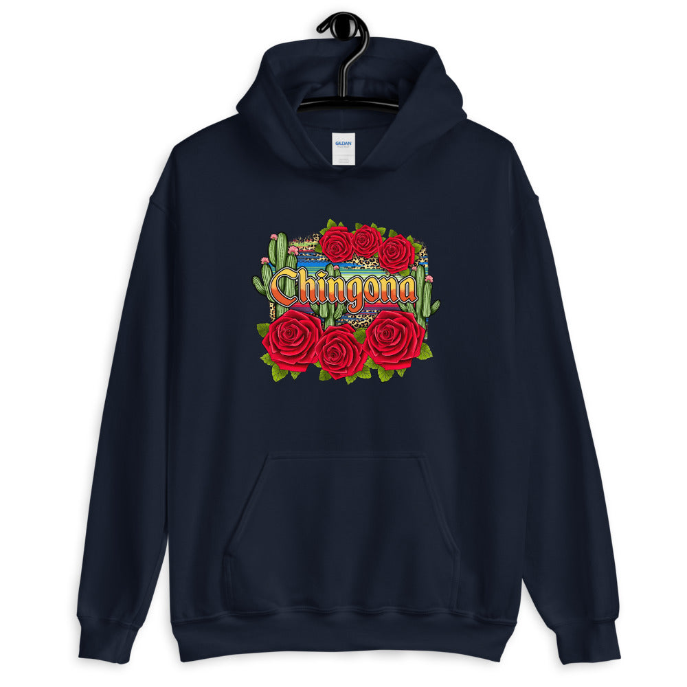 Chingona Red Roses Unisex Hoodie