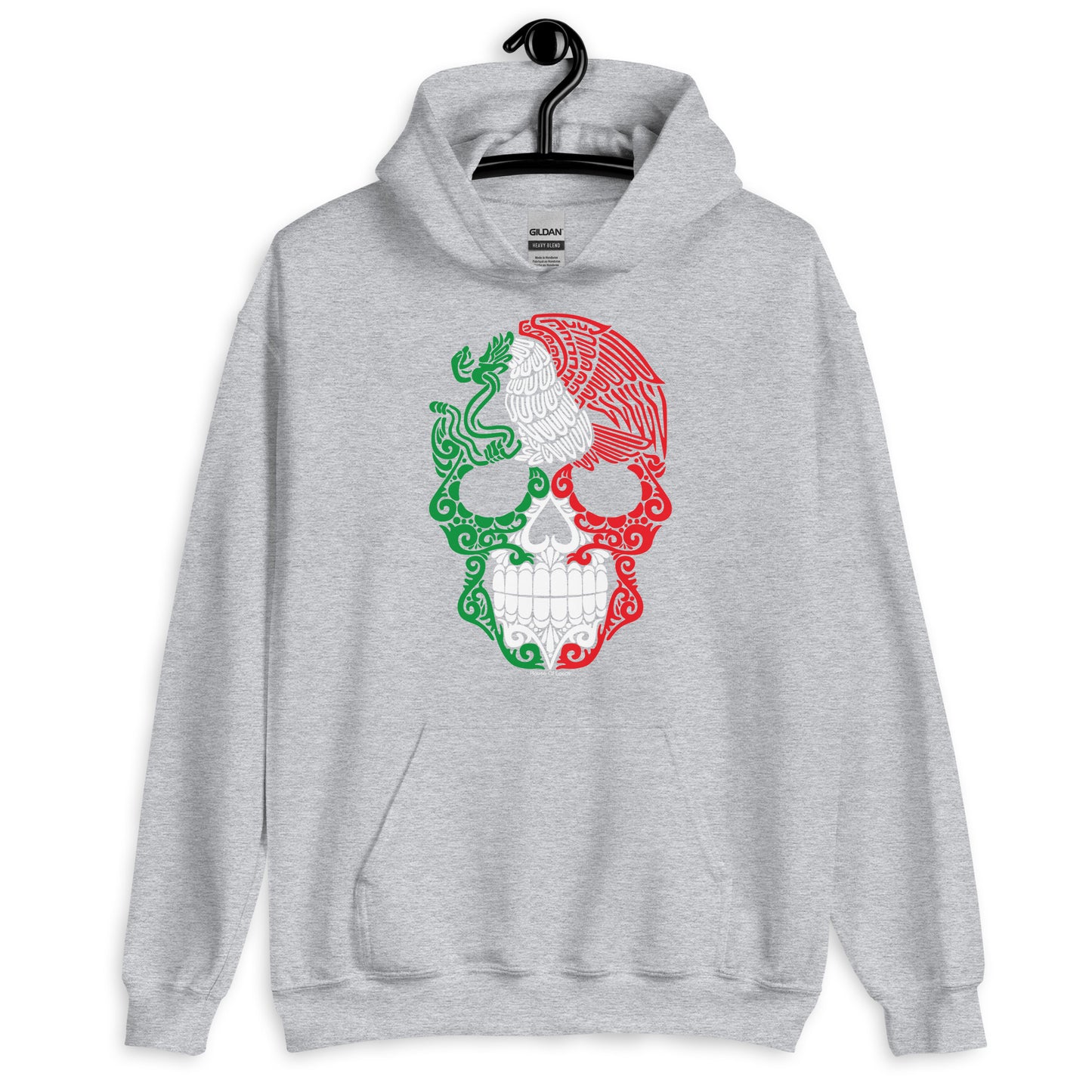 Calavera Mexicana con Aguila Hoodie