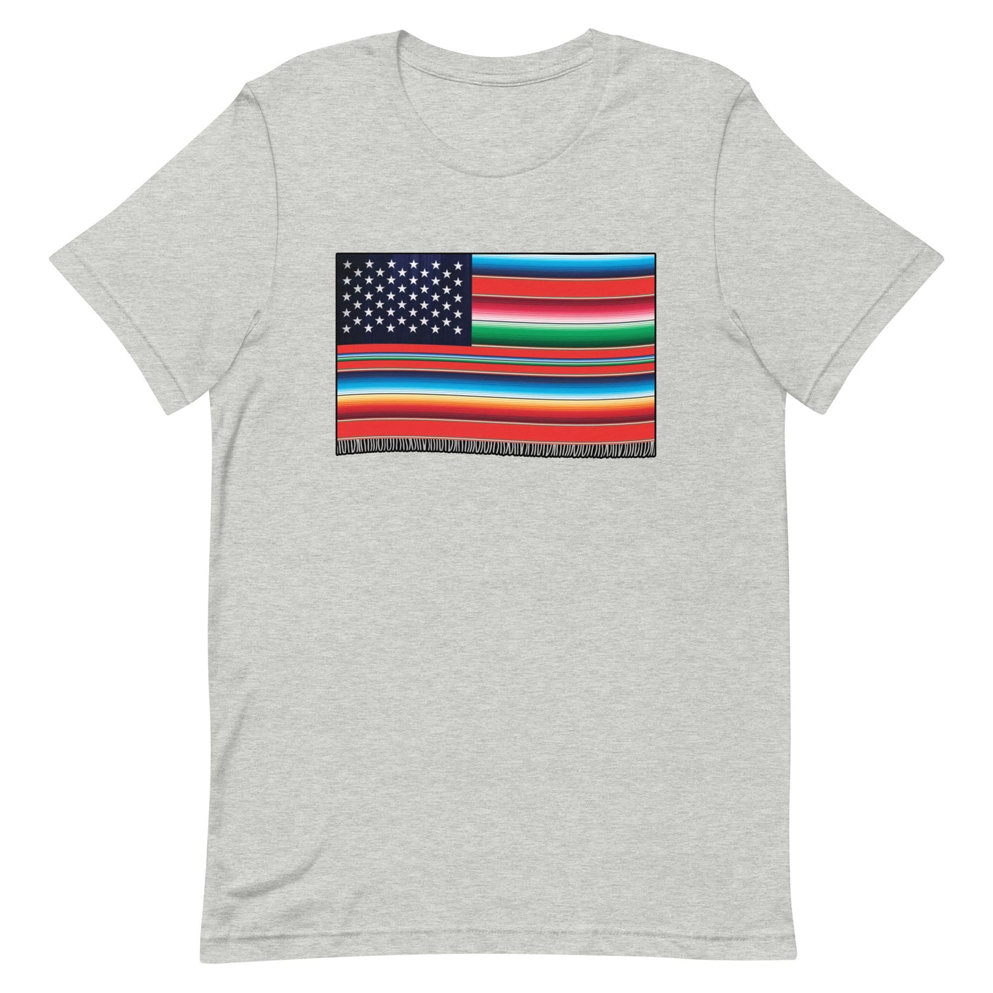 Cross Cultured Serape American Flag Unisex T-Shirt Premium