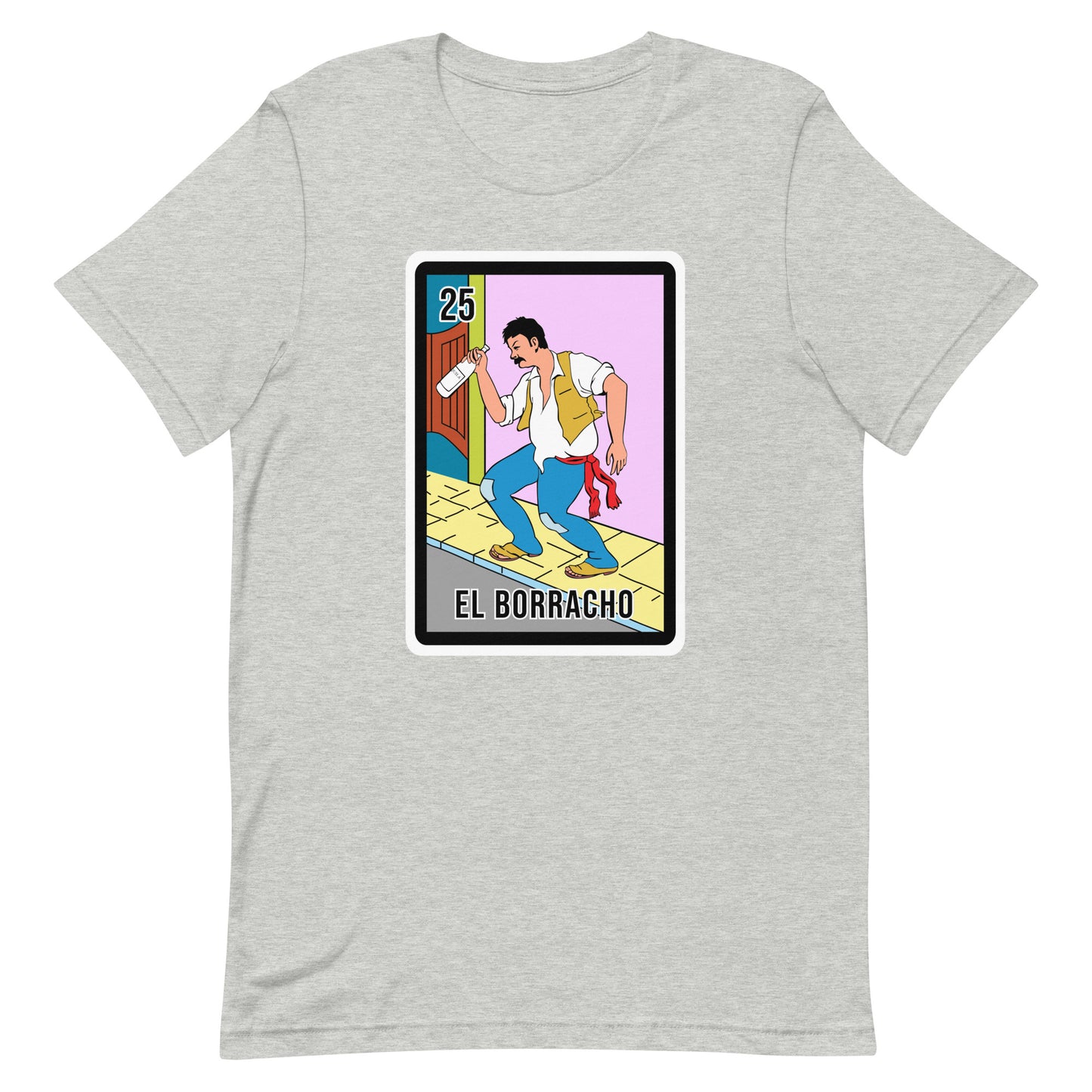 El Borracho Mexican Loteria T-Shirt Premium