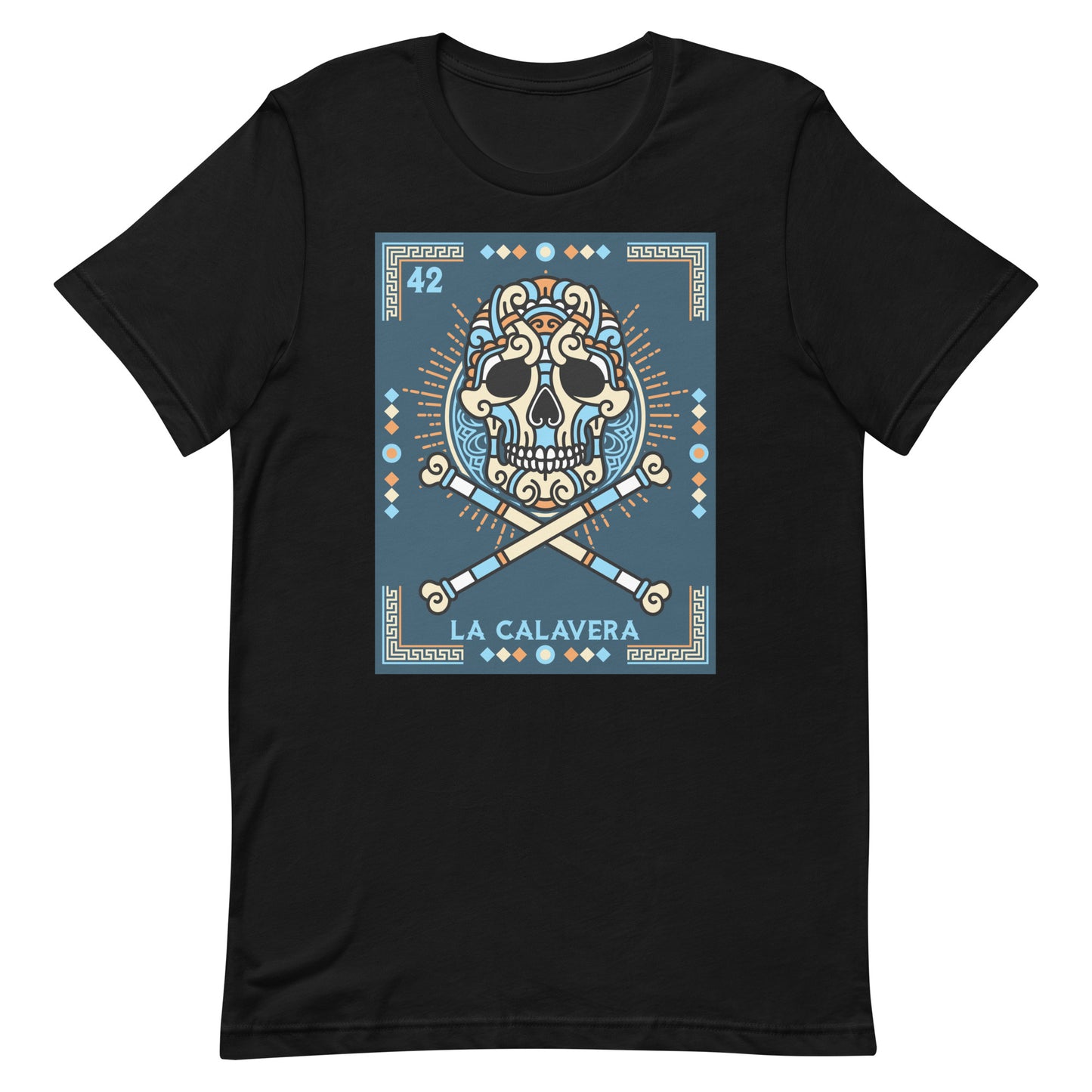 La Calavera Mexican Loteria T-Shirt - Premium