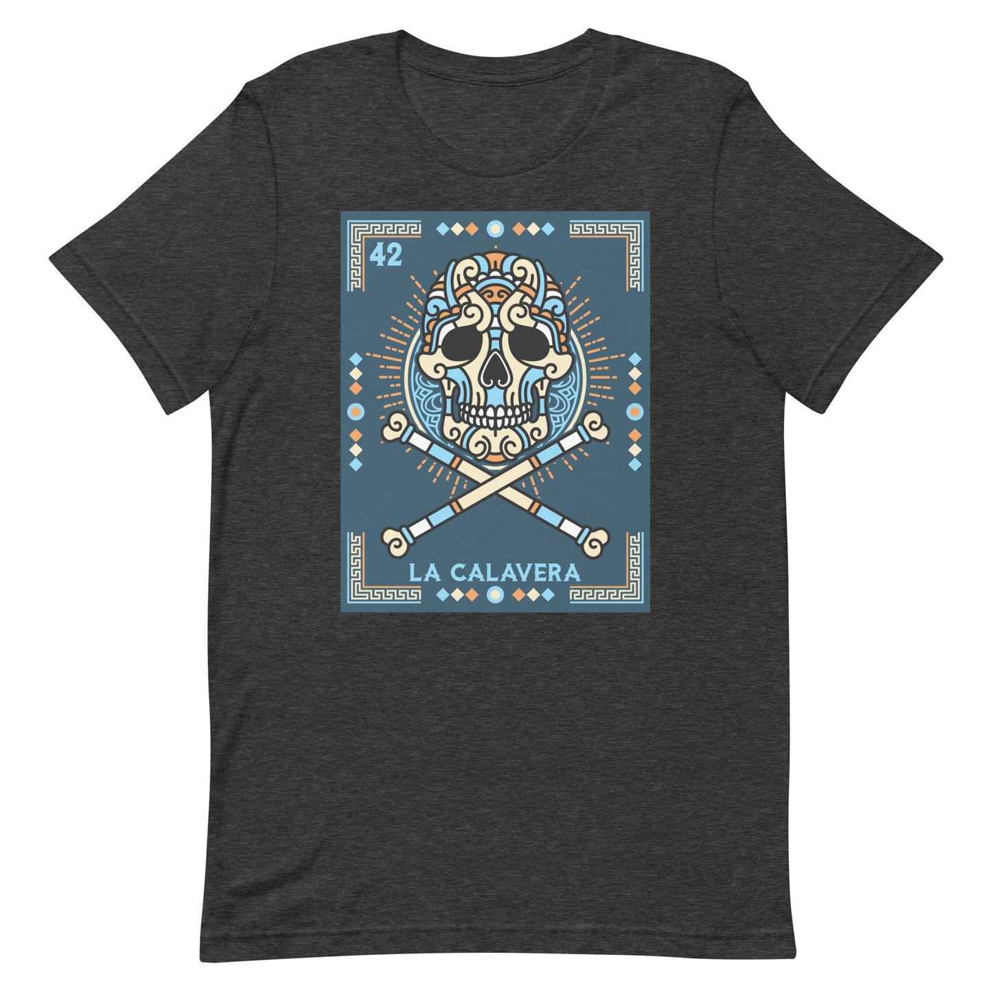 La Calavera Mexican Loteria T-Shirt - Premium