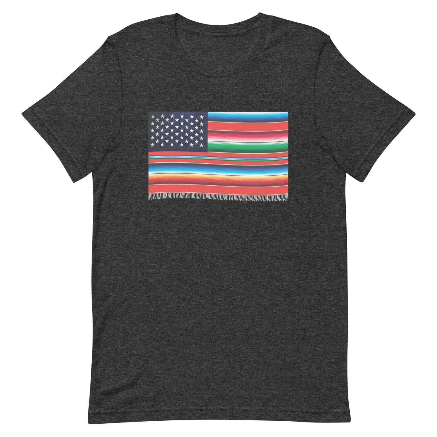 Cross Cultured Serape American Flag Unisex T-Shirt Premium