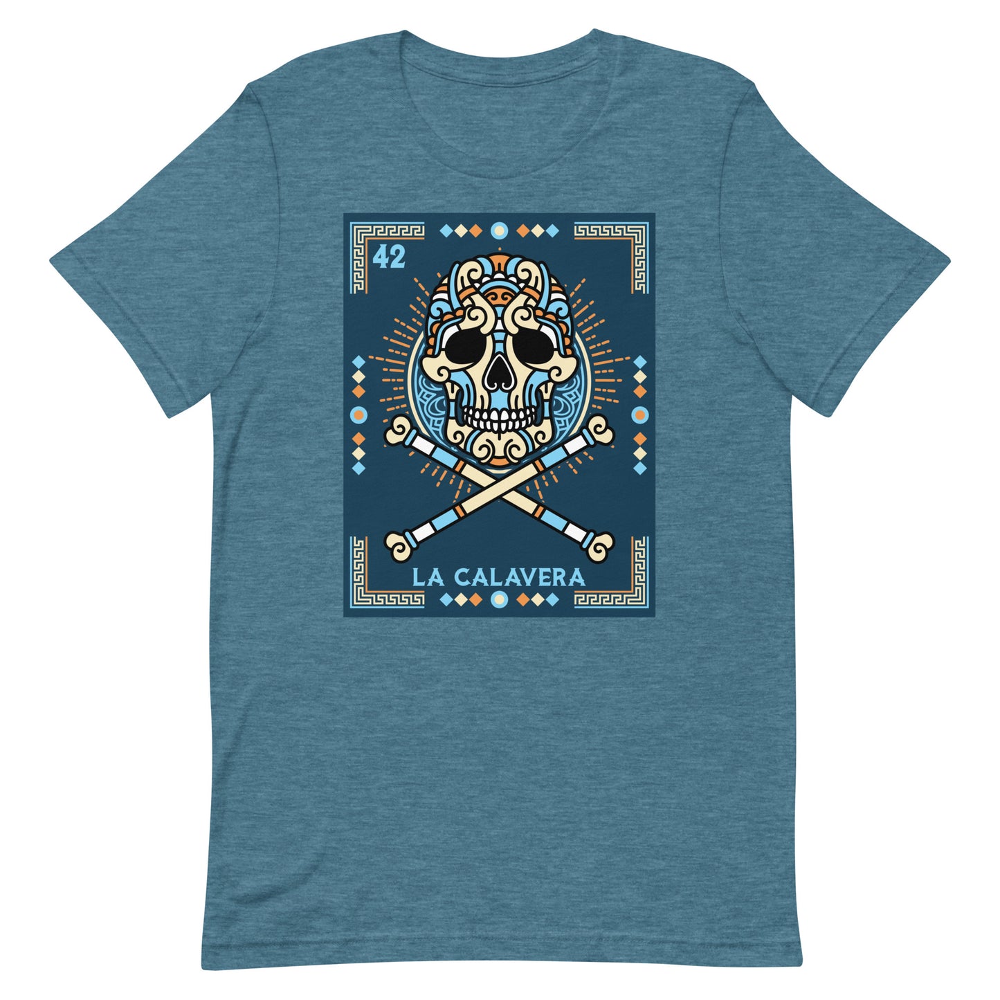 La Calavera Mexican Loteria T-Shirt - Premium