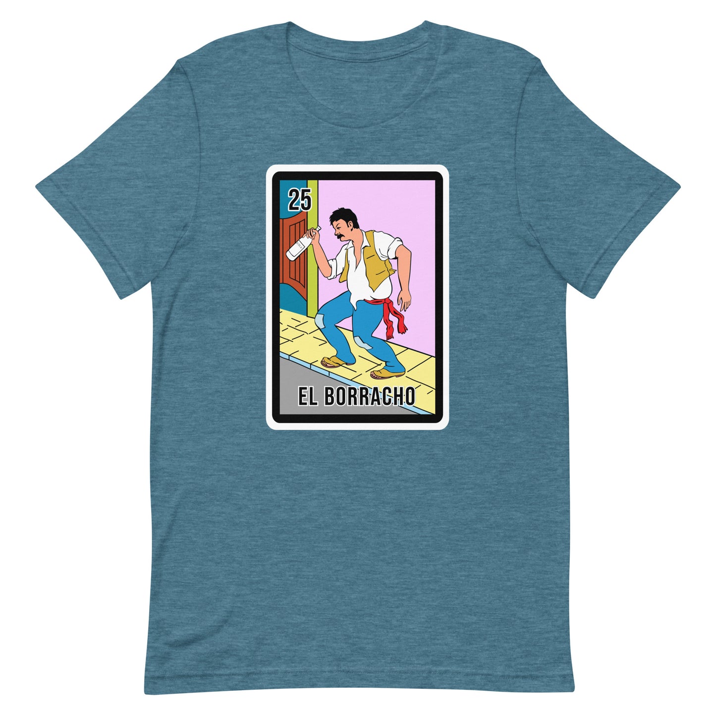 El Borracho Mexican Loteria T-Shirt Premium